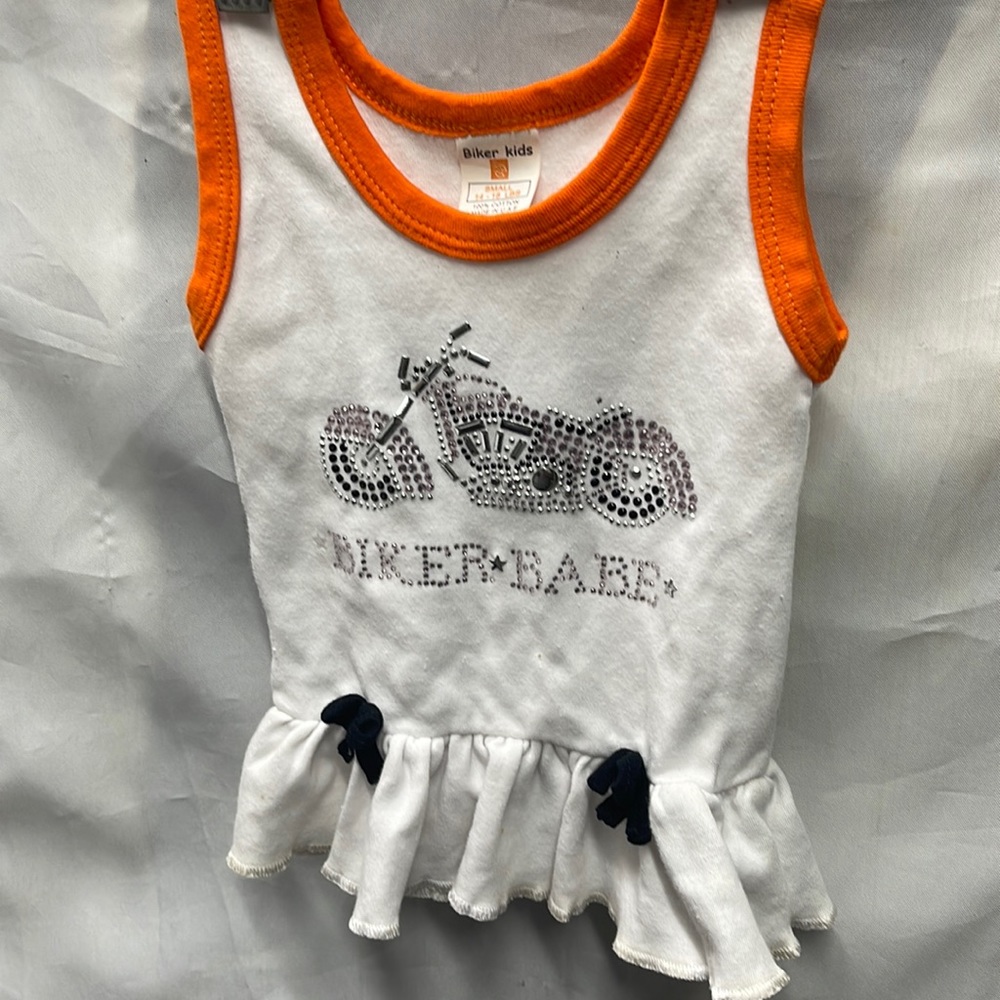 Biker Babe Baby Girl Cotton Dress 14lb-16lb